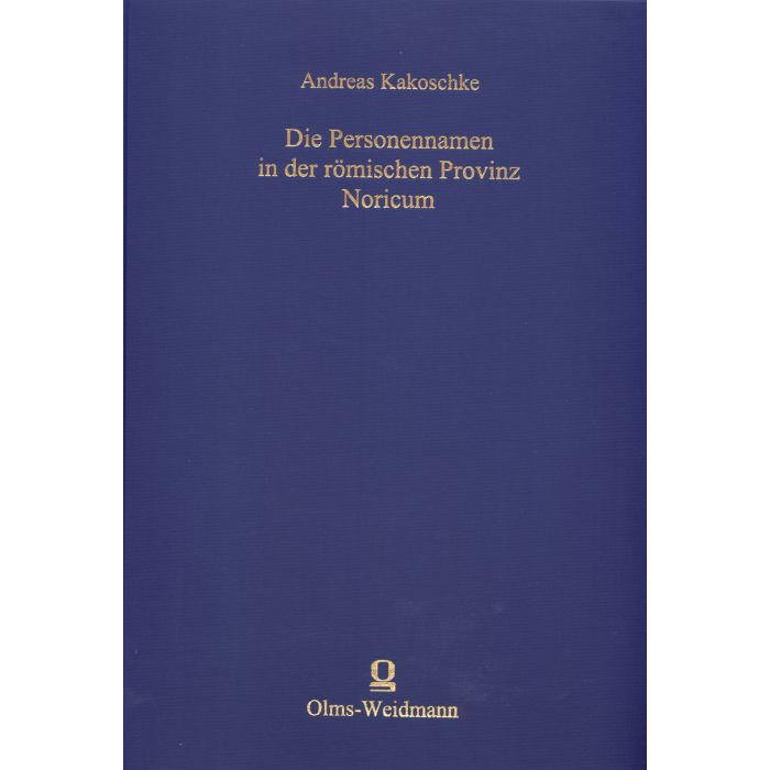 Die Personennamen in der römischen Provinz Noricum