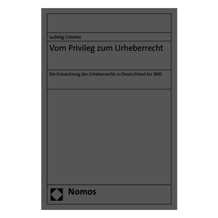 Vom Privileg zum Urheberrecht
