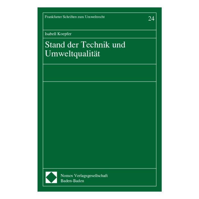 Stand der Technik und Umweltqualität