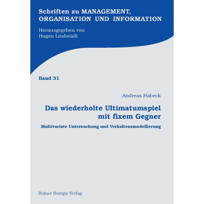 Das wiederholte Ultimatumspiel mit fixem Gegner