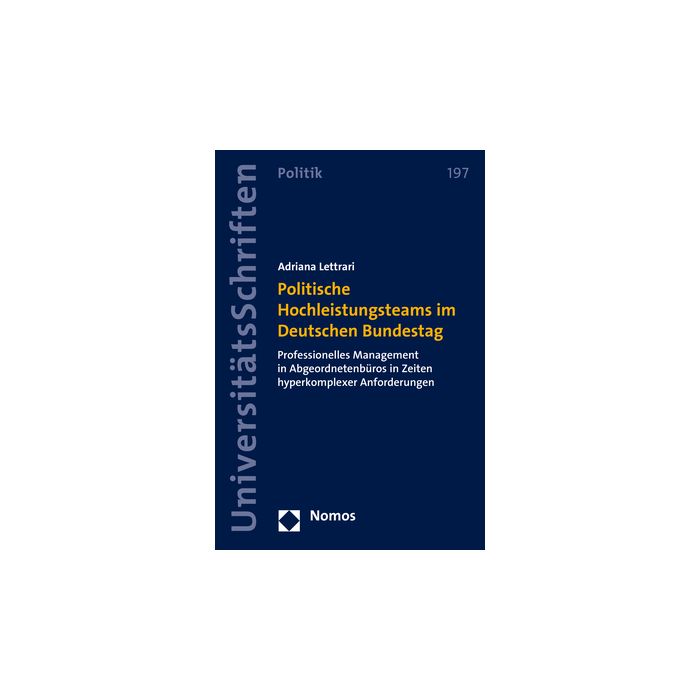 Politische Hochleistungsteams im Deutschen Bundestag