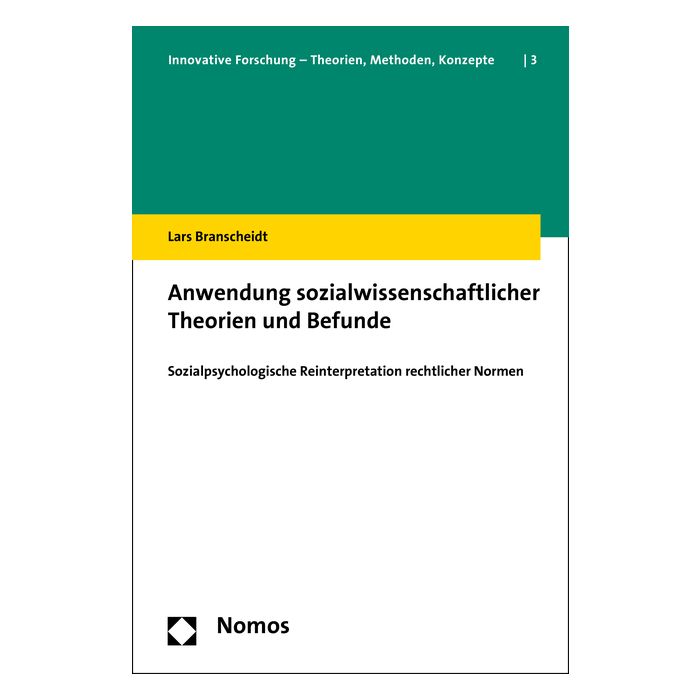 Anwendung sozialwissenschaftlicher Theorien und Befunde