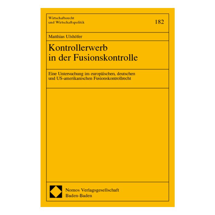 Kontrollerwerb in der Fusionskontrolle