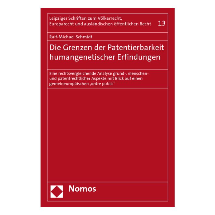 Die Grenzen der Patentierbarkeit humangenetischer Erfindungen