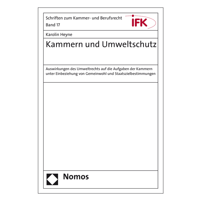 Kammern und Umweltschutz Kammern und Umweltschutz