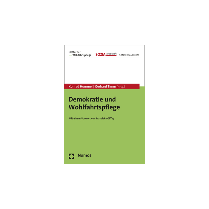 Demokratie und Wohlfahrtspflege Demokratie und Wohlfahrtspflege