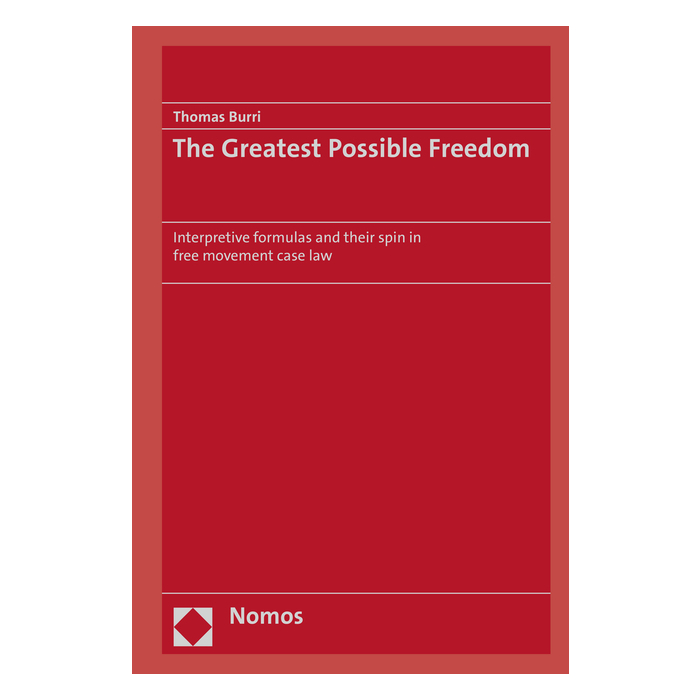 The Greatest Possible Freedom The Greatest Possible Freedom