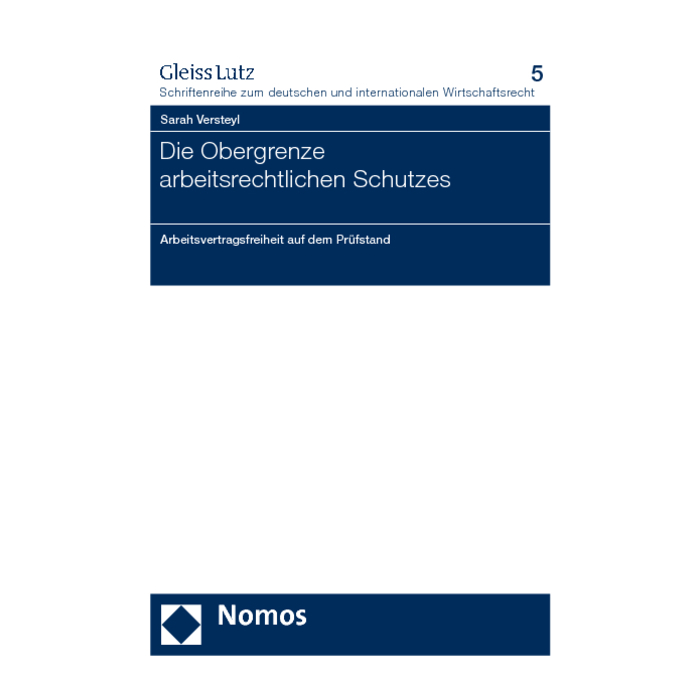 Die Obergrenze arbeitsrechtlichen Schutzes Die Obergrenze arbeitsrechtlichen Schutzes