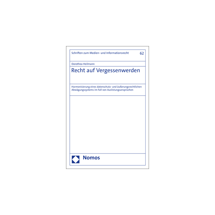 Recht auf Vergessenwerden