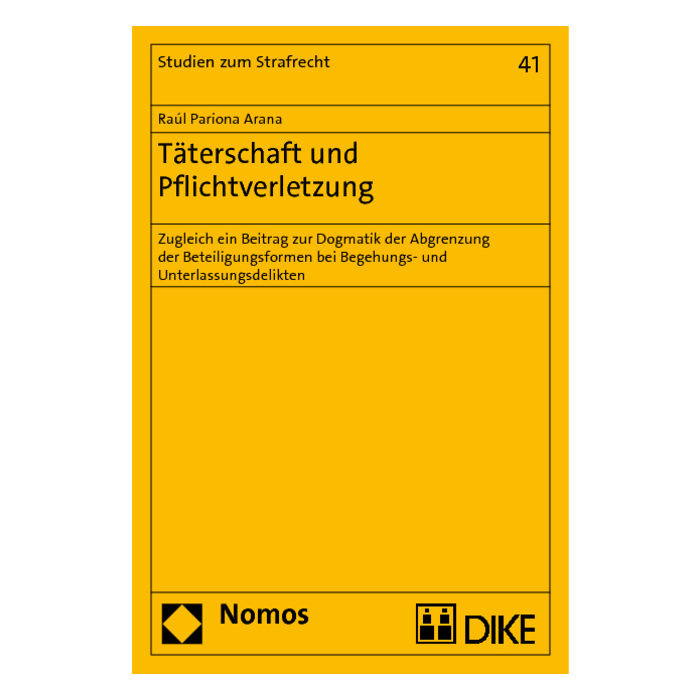 Täterschaft und Pflichtverletzung Täterschaft und Pflichtverletzung