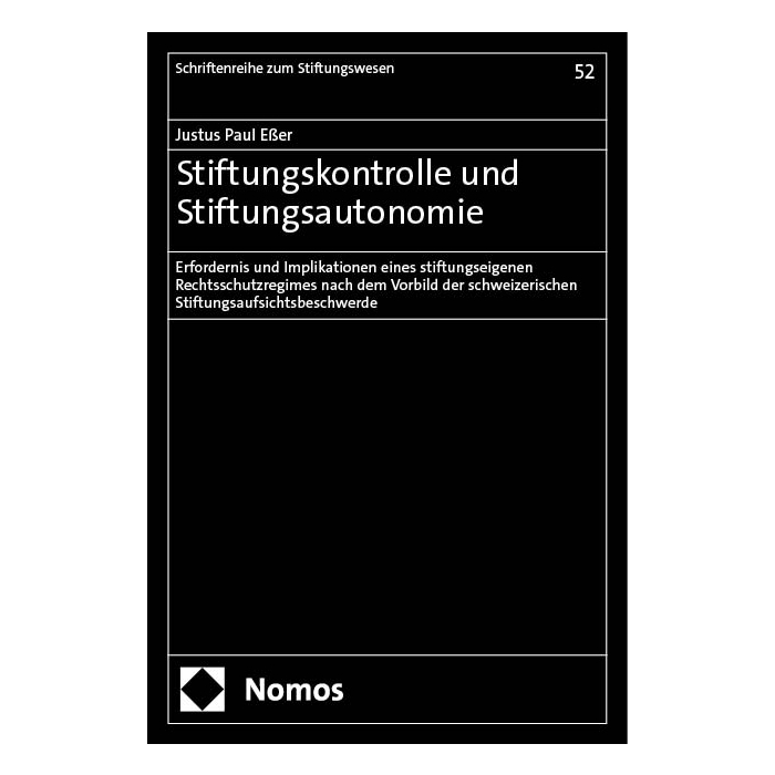 Stiftungskontrolle und Stiftungsautonomie Stiftungskontrolle und Stiftungsautonomie
