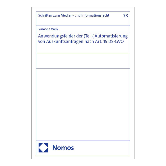 Anwendungsfelder der (Teil-)Automatisierung von Auskunftsanfragen nach Art. 15 DS-GVO Anwendungsfelder der (Teil-)Automatisierung von Auskunftsanfragen nach Art. 15 DS-GVO