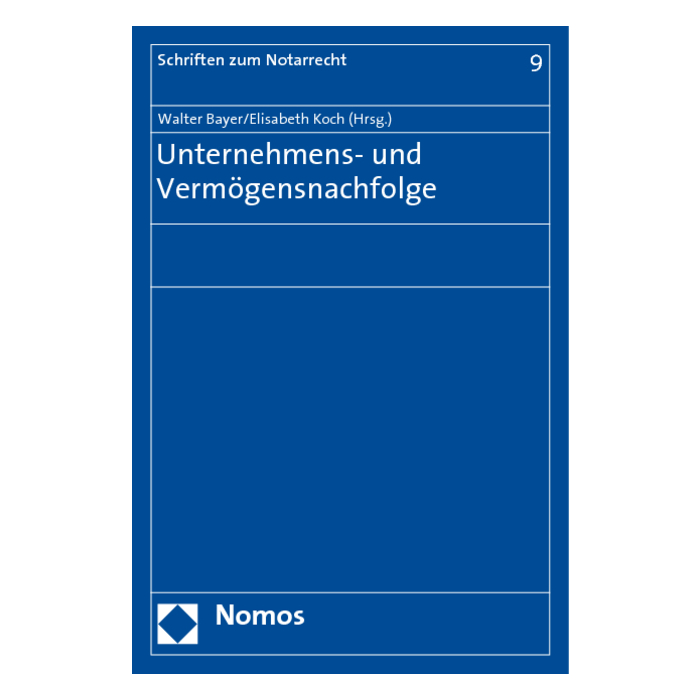 Unternehmens- und Vermögensnachfolge Unternehmens- und Vermögensnachfolge