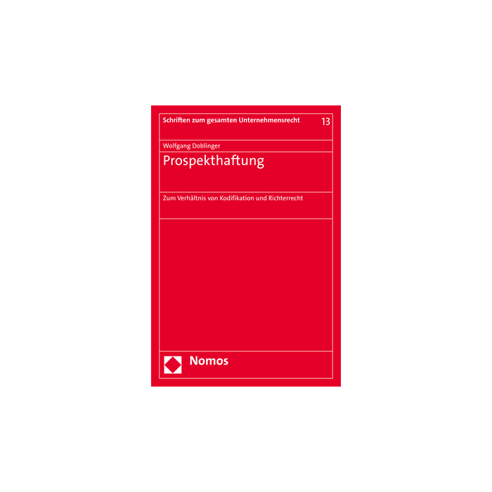 Prospekthaftung Prospekthaftung