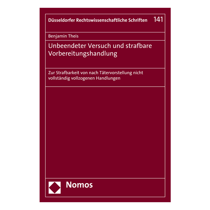 Unbeendeter Versuch und strafbare Vorbereitungshandlung Unbeendeter Versuch und strafbare Vorbereitungshandlung