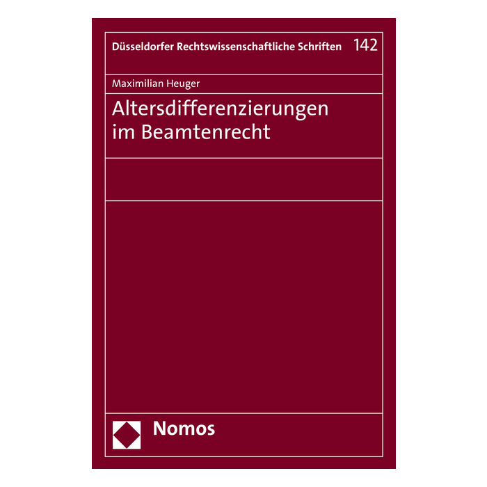 Altersdifferenzierungen im Beamtenrecht