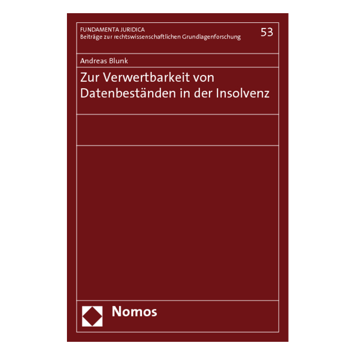 Zur Verwertbarkeit von Datenbeständen in der Insolvenz Zur Verwertbarkeit von Datenbeständen in der Insolvenz