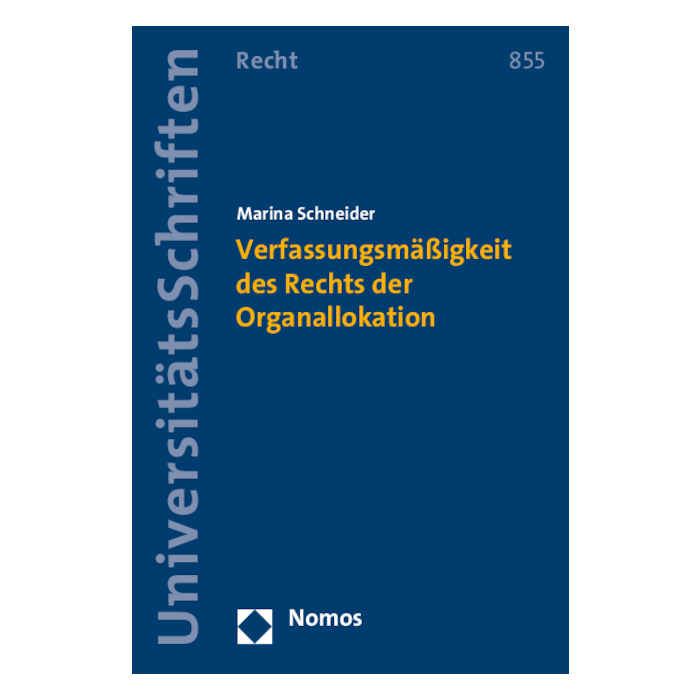Verfassungsmäßigkeit des Rechts der Organallokation Verfassungsmäßigkeit des Rechts der Organallokation