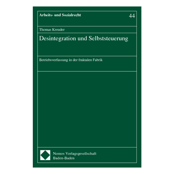 Desintegration und Selbststeuerung Desintegration und Selbststeuerung