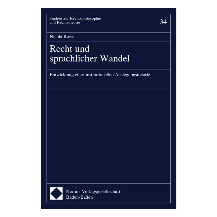 Recht und sprachlicher Wandel Recht und sprachlicher Wandel