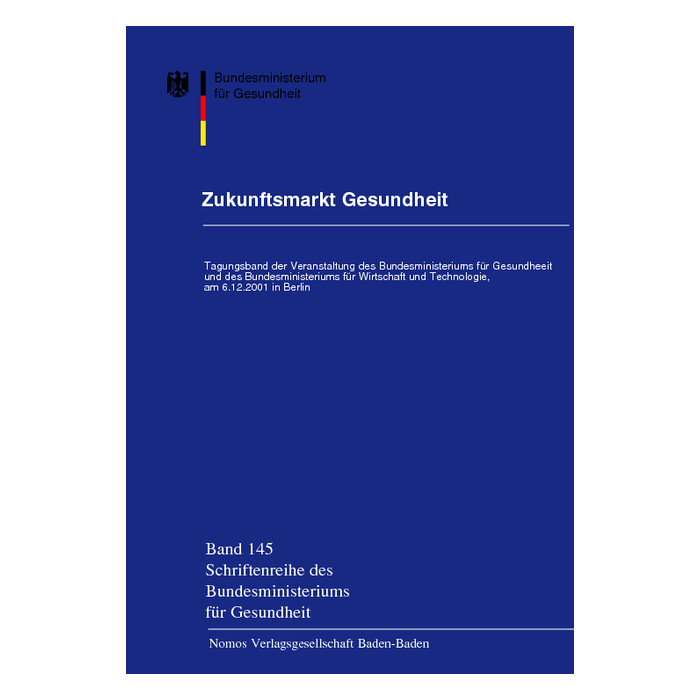 Zukunftsmarkt Gesundheit Zukunftsmarkt Gesundheit