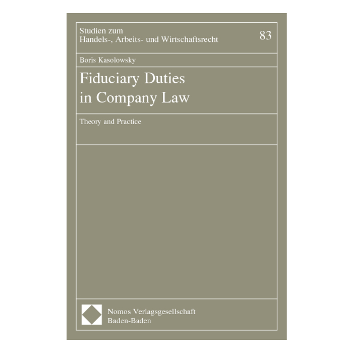 Fiduciary Duties in Company Law Fiduciary Duties in Company Law
