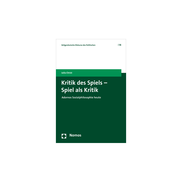 Kritik des Spiels - Spiel als Kritik Kritik des Spiels - Spiel als Kritik