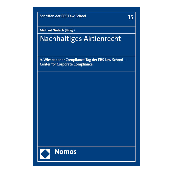 Nachhaltiges Aktienrecht Nachhaltiges Aktienrecht