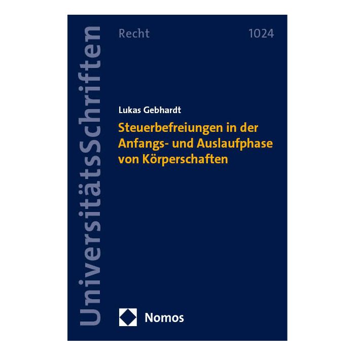 Steuerbefreiungen in der Anfangs- und Auslaufphase von Körperschaften Steuerbefreiungen in der Anfangs- und Auslaufphase von Körperschaften