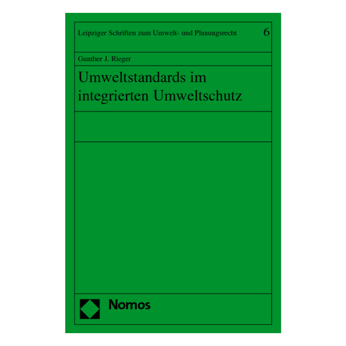 Umweltstandards im integrierten Umweltschutz Umweltstandards im integrierten Umweltschutz