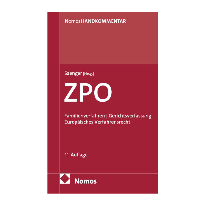 Zivilprozessordnung: ZPO - 978-3-7560-3397-3 | Nomos