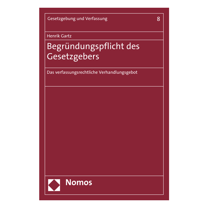Begründungspflicht des Gesetzgebers Begründungspflicht des Gesetzgebers