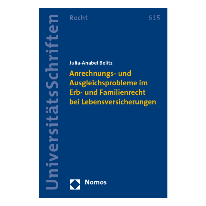 Anrechnungs- und Ausgleichsprobleme im Erb- und Familienrecht bei Lebensversicherungen Anrechnungs- und Ausgleichsprobleme im Erb- und Familienrecht bei Lebensversicherungen