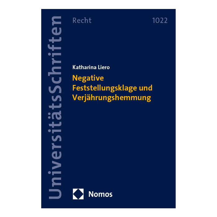 Negative Feststellungsklage und Verjährungshemmung Negative Feststellungsklage und Verjährungshemmung
