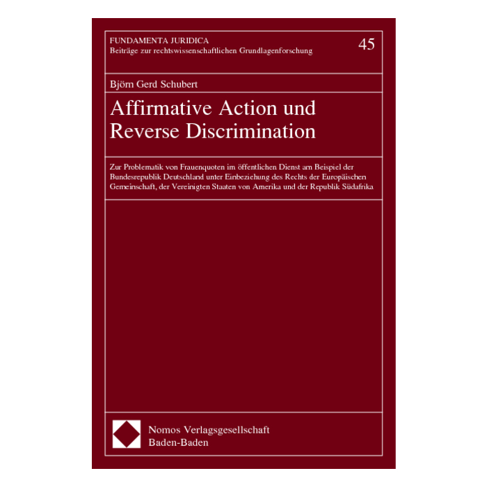 Affirmative Action und Reverse Discrimination Affirmative Action und Reverse Discrimination