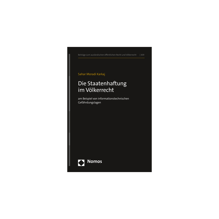Die Staatenhaftung im Völkerrecht Die Staatenhaftung im Völkerrecht