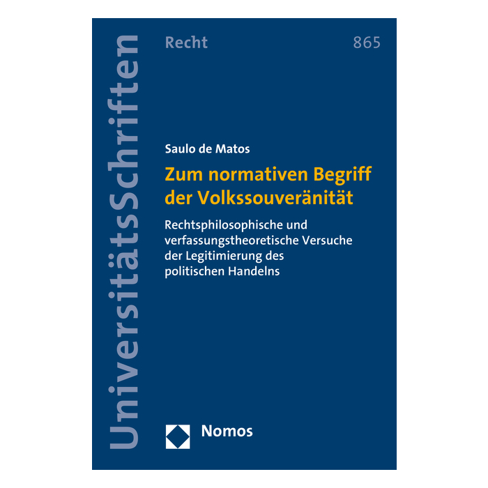 Zum normativen Begriff der Volkssouveränität Zum normativen Begriff der Volkssouveränität