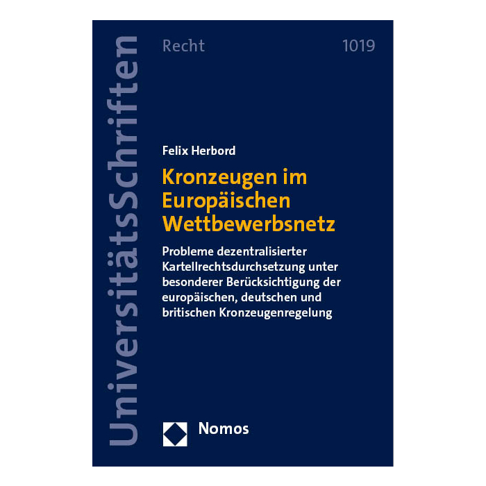 Kronzeugen im Europäischen Wettbewerbsnetz Kronzeugen im Europäischen Wettbewerbsnetz