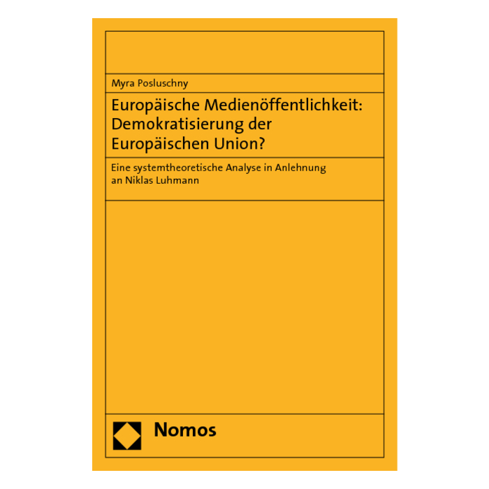 Europäische Medienöffentlichkeit: Demokratisierung der Europäischen Union? Europäische Medienöffentlichkeit: Demokratisierung der Europäischen Union?