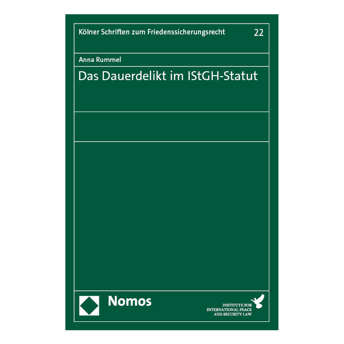 Das Dauerdelikt im IStGH-Statut Das Dauerdelikt im IStGH-Statut