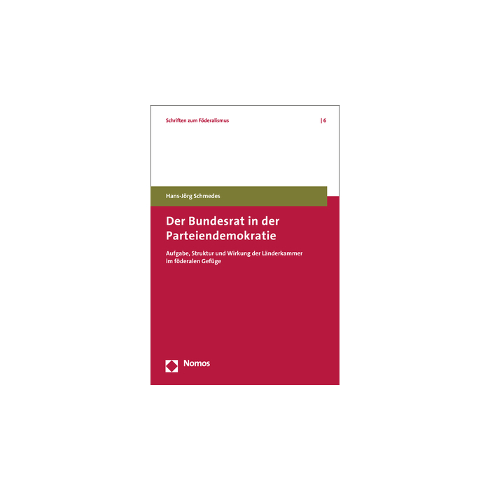 Der Bundesrat in der Parteiendemokratie Der Bundesrat in der Parteiendemokratie