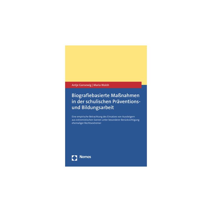 Biografiebasierte Maßnahmen in der schulischen Präventions- und Bildungsarbeit Biografiebasierte Maßnahmen in der schulischen Präventions- und Bildungsarbeit