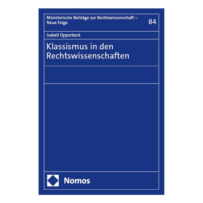 Klassismus in den Rechtswissenschaften