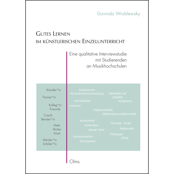 Gutes Lernen im künstlerischen Einzelunterricht Gutes Lernen im künstlerischen Einzelunterricht