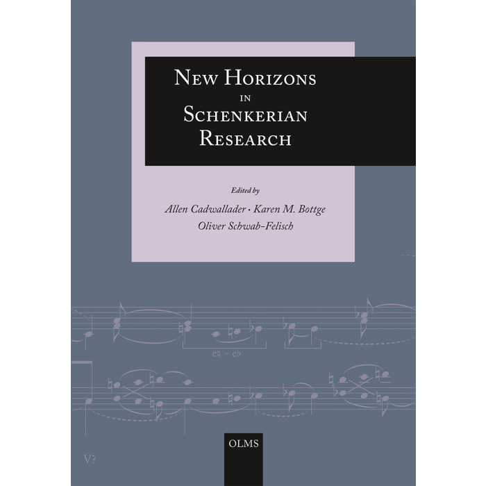 New Horizons in Schenkerian Research New Horizons in Schenkerian Research