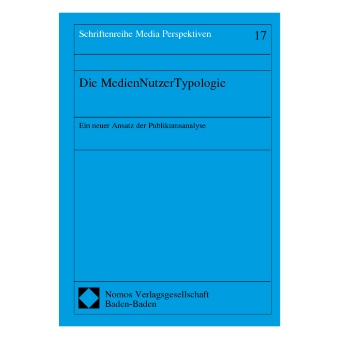 Die MedienNutzerTypologie Die MedienNutzerTypologie