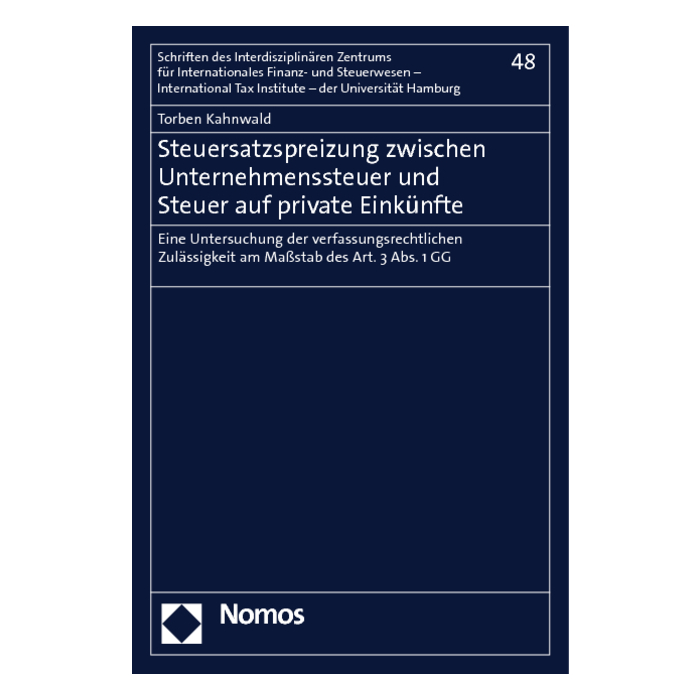 Steuersatzspreizung zwischen Unternehmenssteuer und Steuer auf private Einkünfte Steuersatzspreizung zwischen Unternehmenssteuer und Steuer auf private Einkünfte