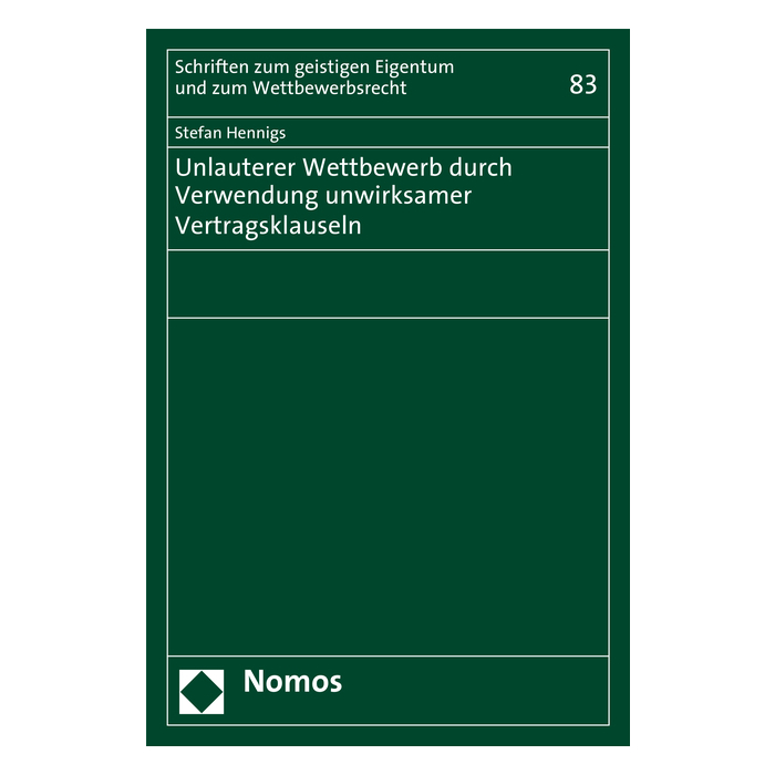 Unlauterer Wettbewerb durch Verwendung unwirksamer Vertragsklauseln Unlauterer Wettbewerb durch Verwendung unwirksamer Vertragsklauseln