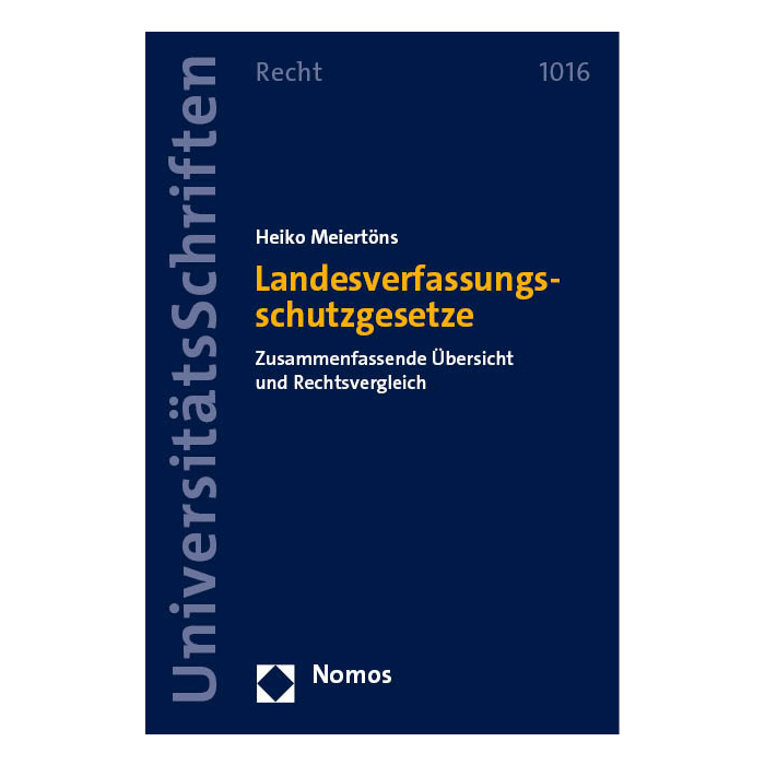 Landesverfassungsschutzgesetze Landesverfassungsschutzgesetze