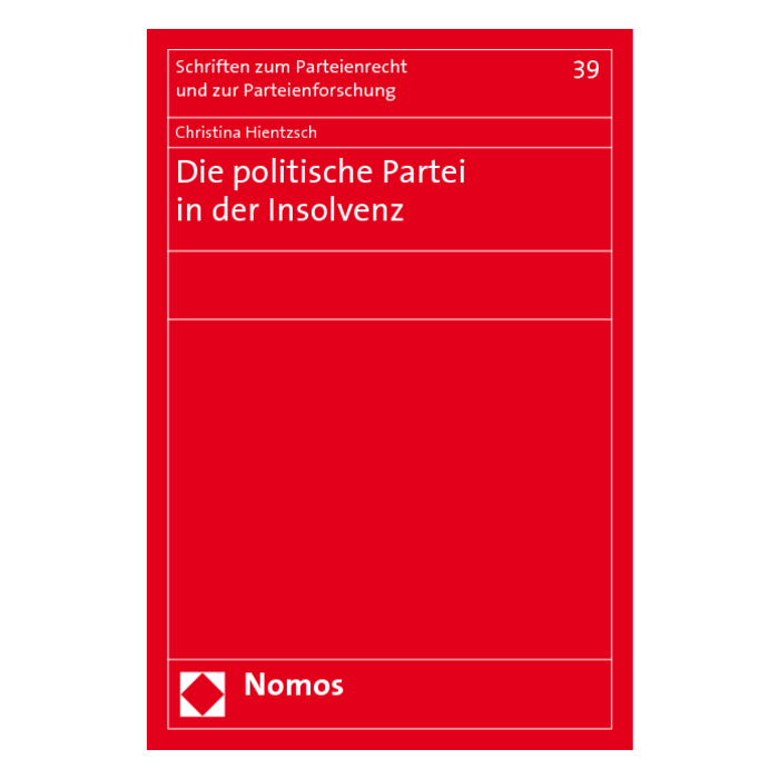 Die politische Partei in der Insolvenz Die politische Partei in der Insolvenz